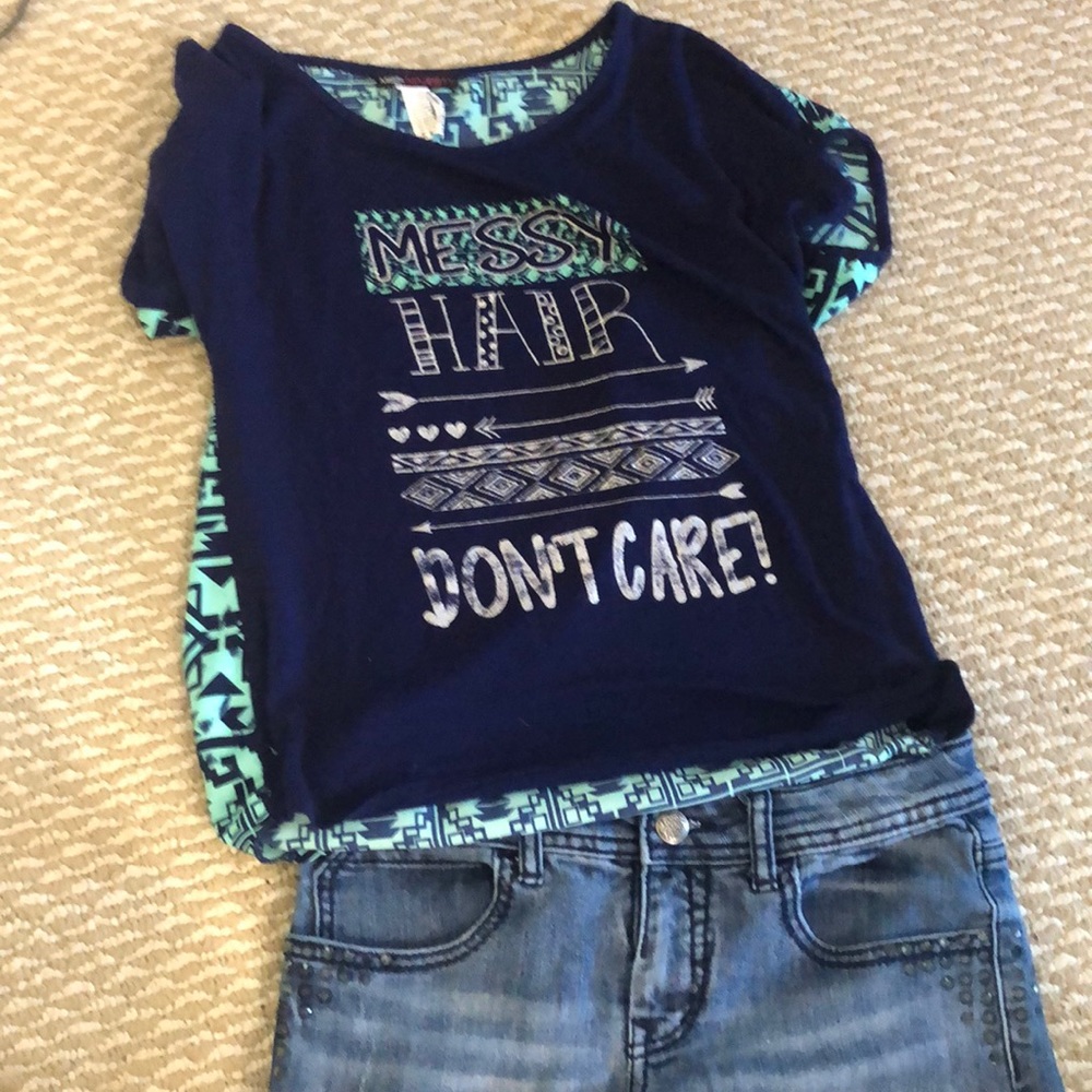 Shirt and shorts outfit